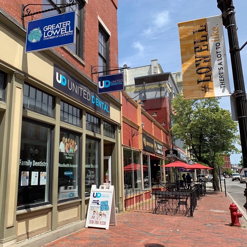 United Dental office at 131 Merrimack St, Lowell, MA